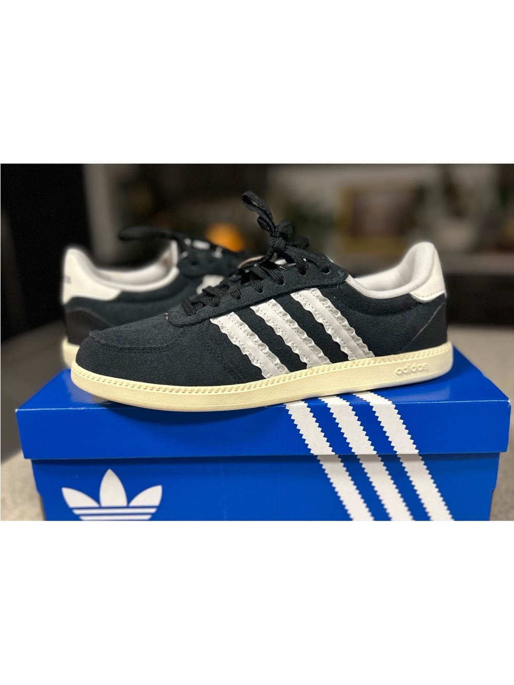 Adidas Breaknet Sleek Black/ White Ruffled Sneakers - Size 7.5 NWT